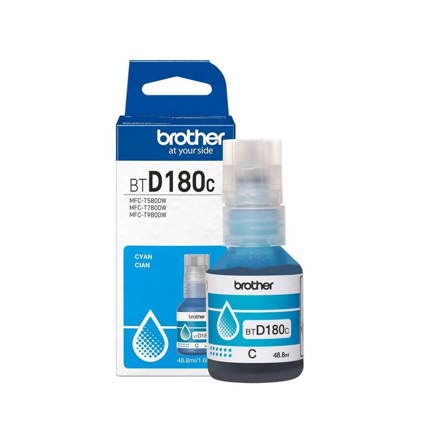 Brother Genuine BTD180C High Yield Cyan Ink Bottle