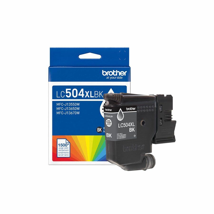 Brother LC504 Original High Yield Inkjet Ink Cartridge - Black - 1 Each