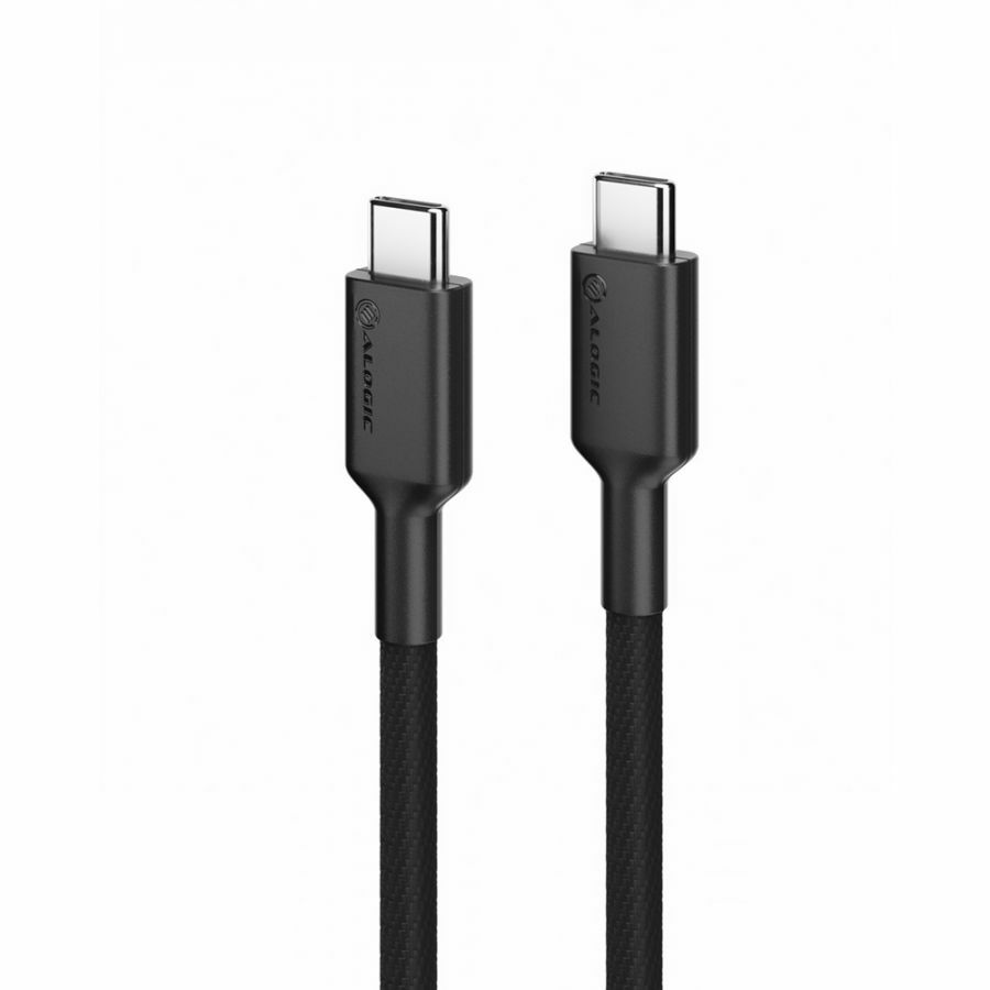 ALOGIC Elements PRO USB-C to USB-C cable - Male to Male - 1m - USB 2.0 - 5A - 480Mbps - Black