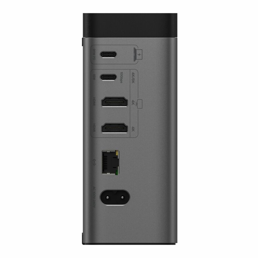 Belkin 11-in-1 Triple Display USB-C Docking Station - 10 Gbps - 1xUSB-A, 4xUSB-C, 2xHDMI, 1xEthernet, 1x3.5mm Audio, 1xSD, 1xMicro SD - w/ USB-C Cable - Grey
