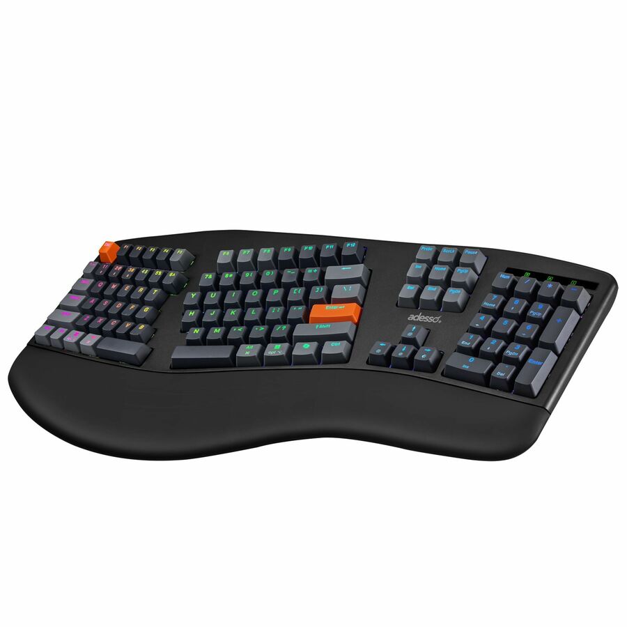 Adesso Easy Touch 1500 Ergonomic Mechanical Keyboard with Cherry MX Red Switch