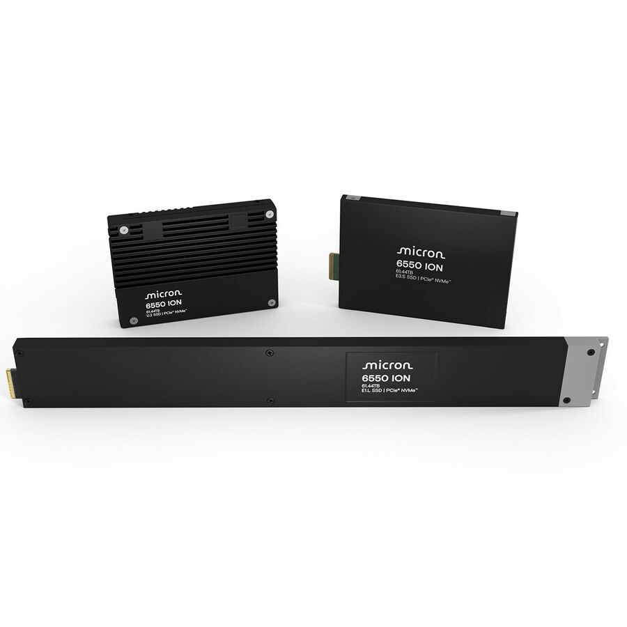 Micron 6550 ION 61.40 TB Solid State Drive - E3.S Internal - PCI Express NVMe