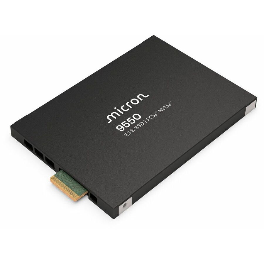 Micron 9550 MAX 25.60 TB Solid State Drive - E3.S (7.5 mm) Internal - PCI Express NVMe (PCI Express NVMe 5.0 x4) - Mixed Use