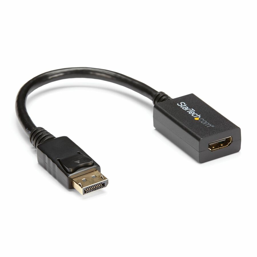 StarTech DisplayPort to HDMI Adapter, 1080p DP to HDMI Video Converter, DP to HDMI Monitor/TV Dongle, Passive, Latching DP Connector
