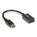StarTech DisplayPort to HDMI Adapter, 1080p DP to HDMI Video Converter, DP to HDMI Monitor/TV Dongle, Passive, Latching DP Connector