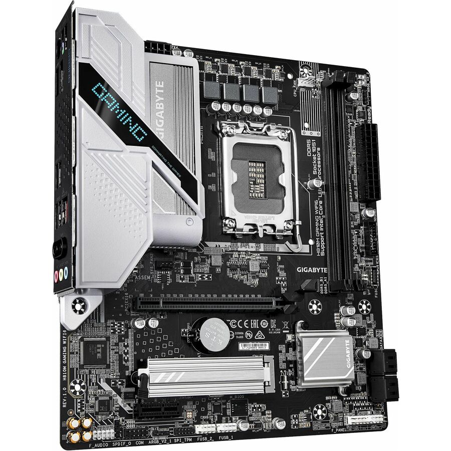 GIGABYTE Ultra Durable H810M GAMING WIFI6 Gaming Desktop Motherboard - Intel H810 Chipset - Socket LGA-1851 - Micro ATX