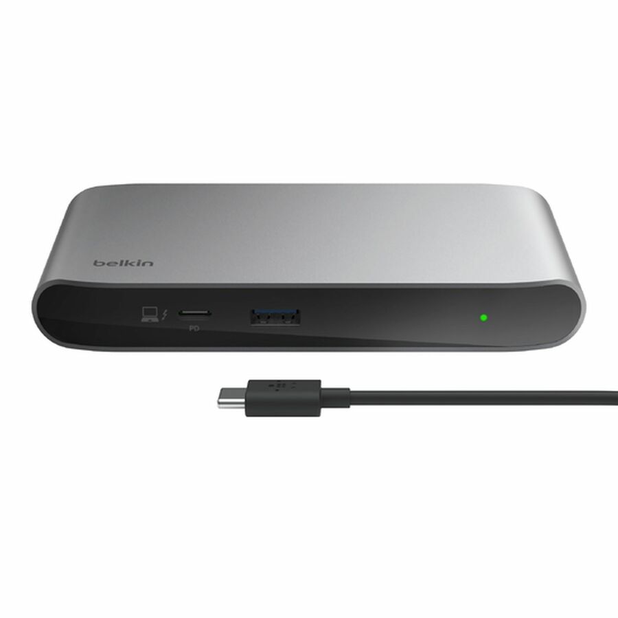 Belkin Thunderbolt 4 5-in-1 Multiport Core Hub - USB 4 - 40 Gbps - 96W - 4xTB4 USB-C, 1xUSB-A - Docking Station - Grey