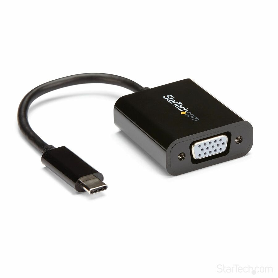 StarTech USB-C to VGA Adapter - Thunderbolt 3 Compatible - USB C Adapter - USB Type C to VGA Dongle Converter