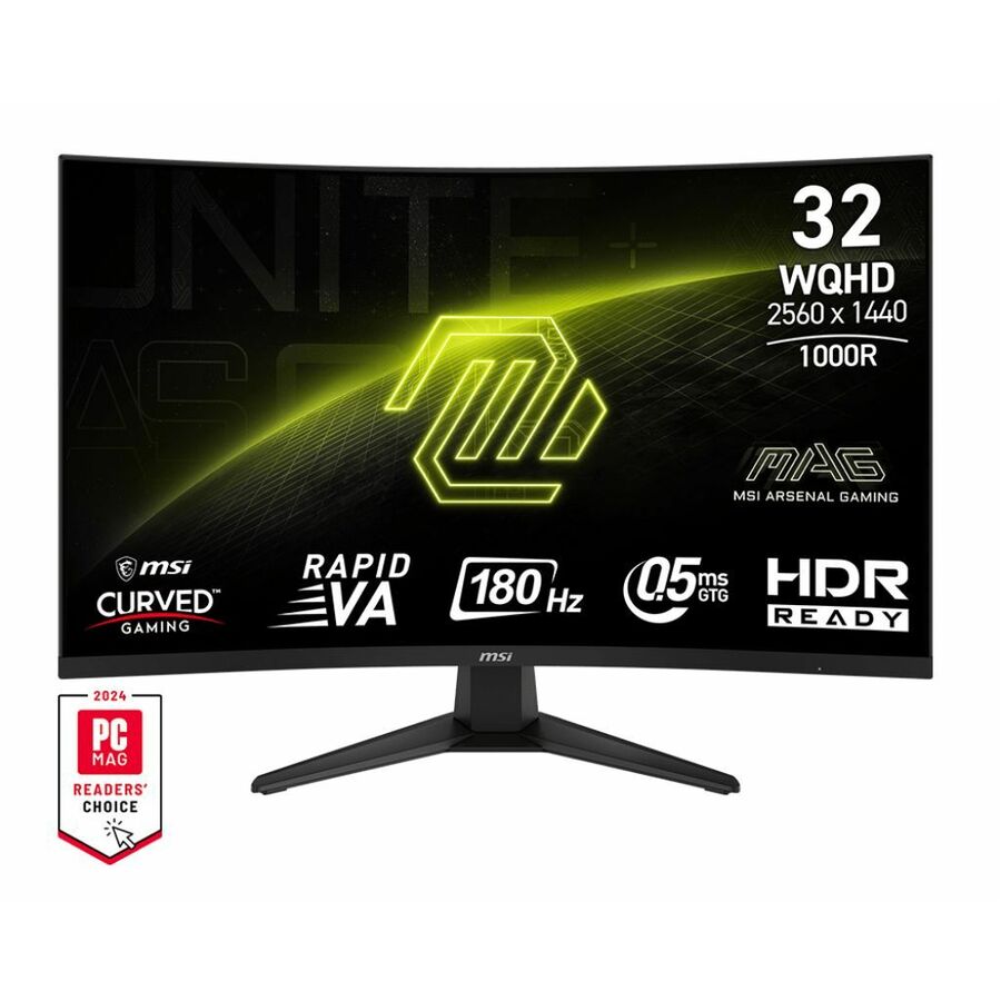 MSI MAG 325CQF 31.5 inch VA QHD Display 180Hz FreeSync Curved Gaming Monitor