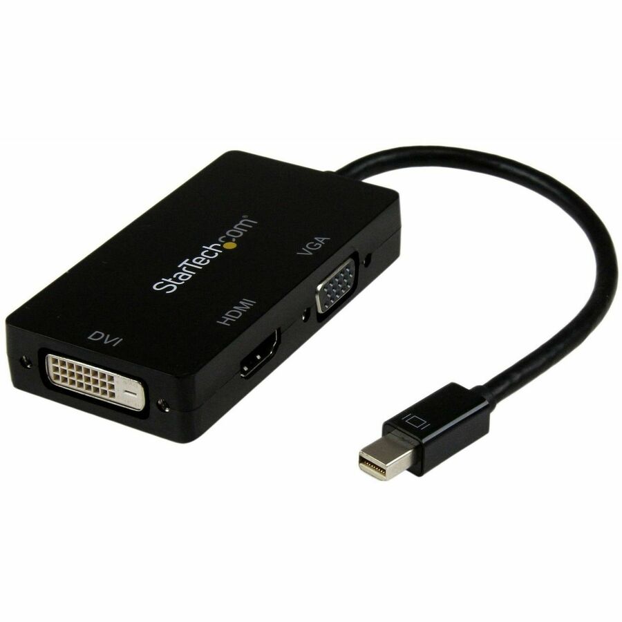 StarTech Mini DisplayPort Adapter - 3-in-1 - 1080p - Monitor Adapter - Mini DP to HDMI / VGA / DVI Adapter Hub