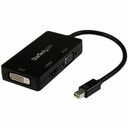 StarTech Mini DisplayPort Adapter - 3-in-1 - 1080p - Monitor Adapter - Mini DP to HDMI / VGA / DVI Adapter Hub
