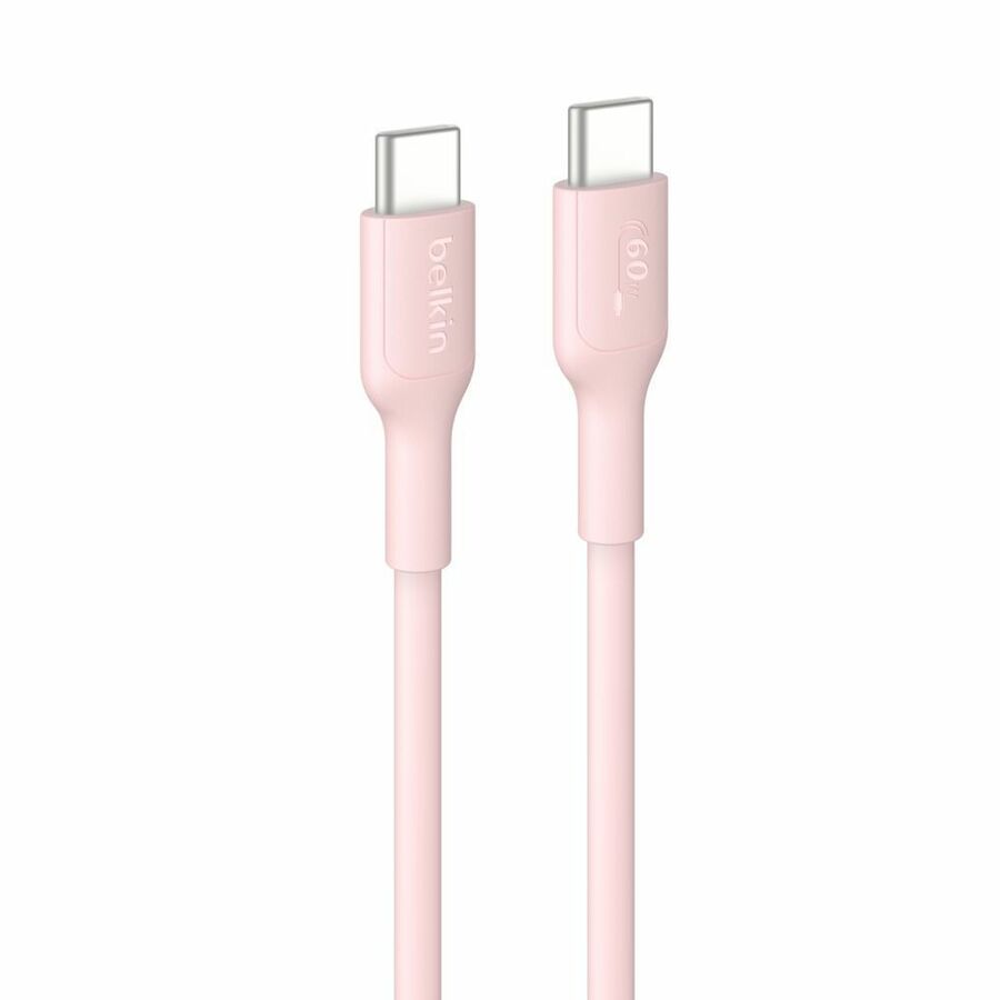 Belkin BoostCharge USB-C to USB-C Cable 60W, 6.6ft/2m, Pink
