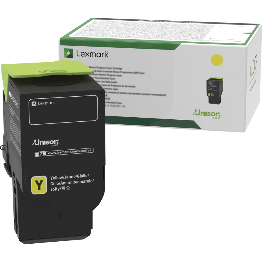 Lexmark Unison Original High Yield Laser Toner Cartridge - Yellow - 1 Each