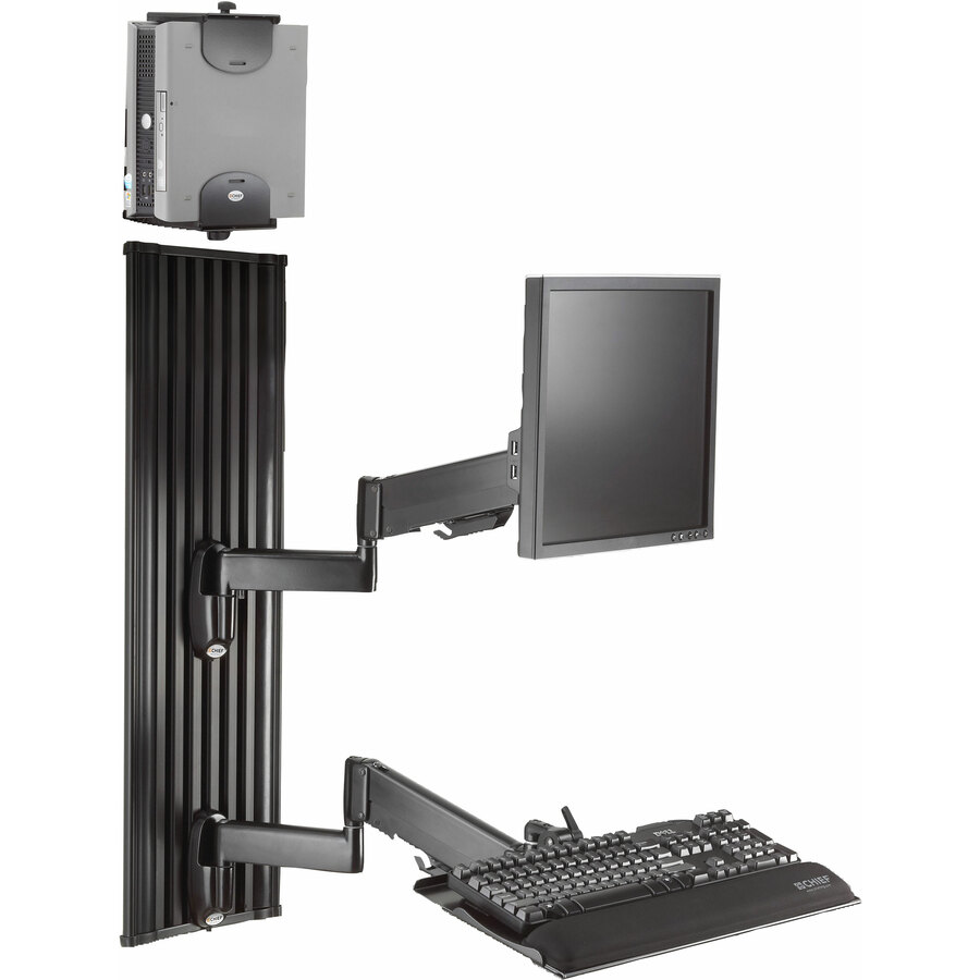 Chief All-In-One 10-30" Monitor Arm Workstations for LCD Displays - Black