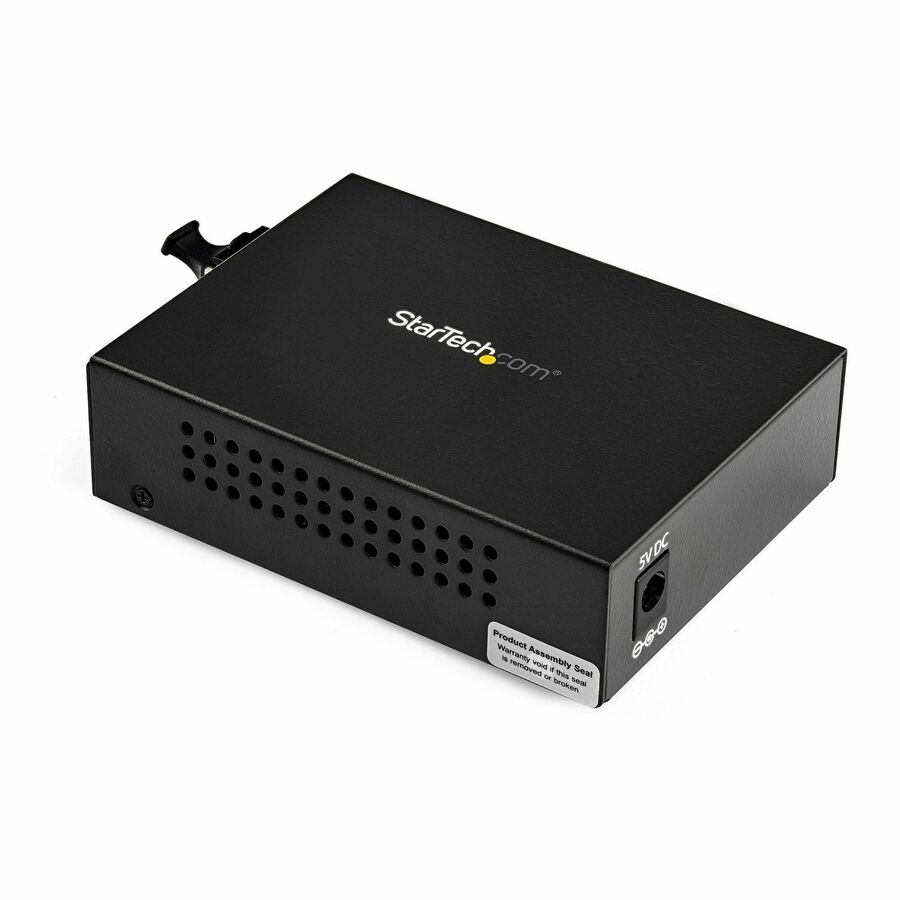 StarTech Gigabit Ethernet Fiber Media Converter, Compact, 850nm MM LC, 550m, With MM SFP Transceiver, TAA