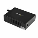 StarTech Gigabit Ethernet Fiber Media Converter, Compact, 850nm MM LC, 550m, With MM SFP Transceiver, TAA
