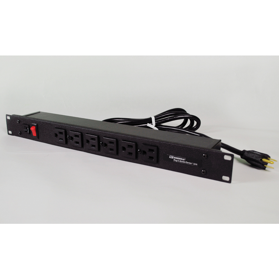 Wiremold Plug-In Outlet Center J60 6-Outlet Power Strip