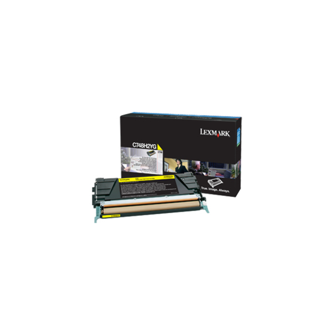Lexmark High Yield Laser Toner Cartridge - Yellow - 1 / Pack