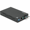 StarTech Gigabit Ethernet Copper-to-Fiber Media Converter, SM LC, 20 km, Ethernet Media Converter, GbE Converter, TAA