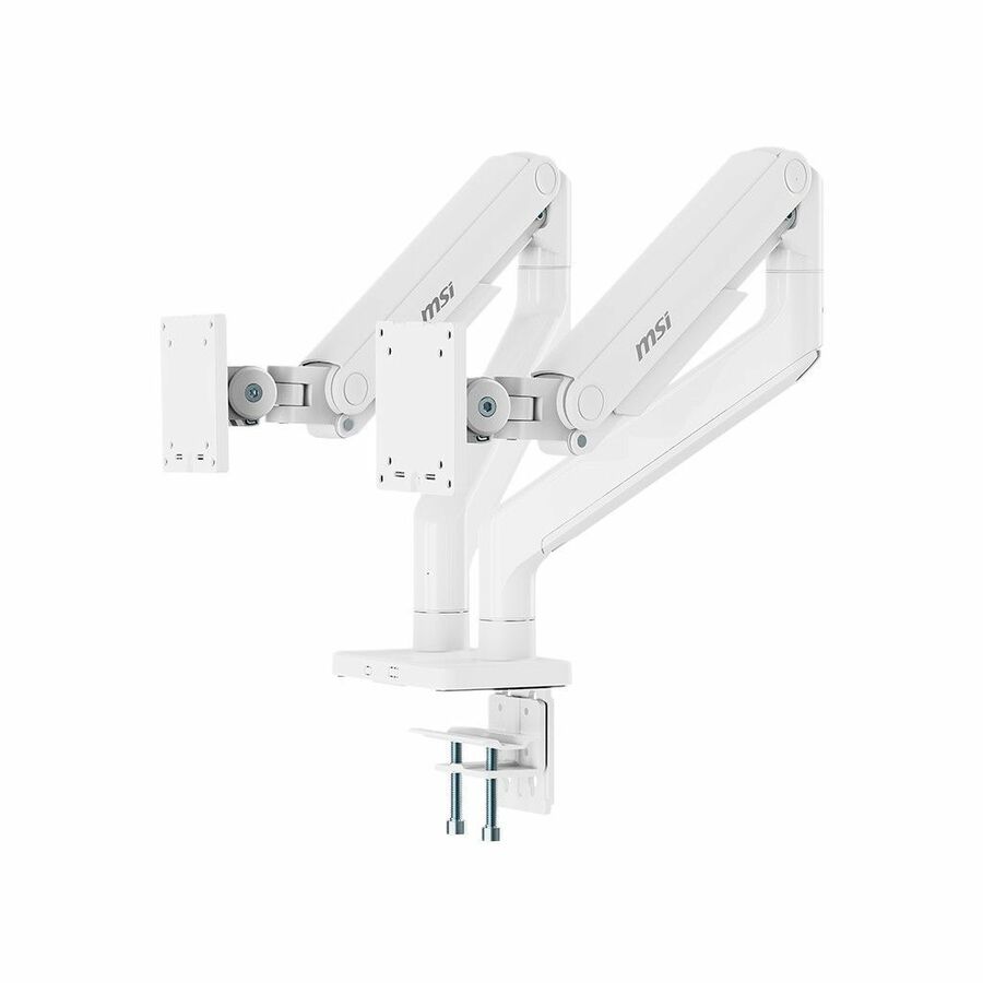 MSI Mounting Arm for Monitor, Flat Panel Display, Curved Screen Display, Display - Matte White