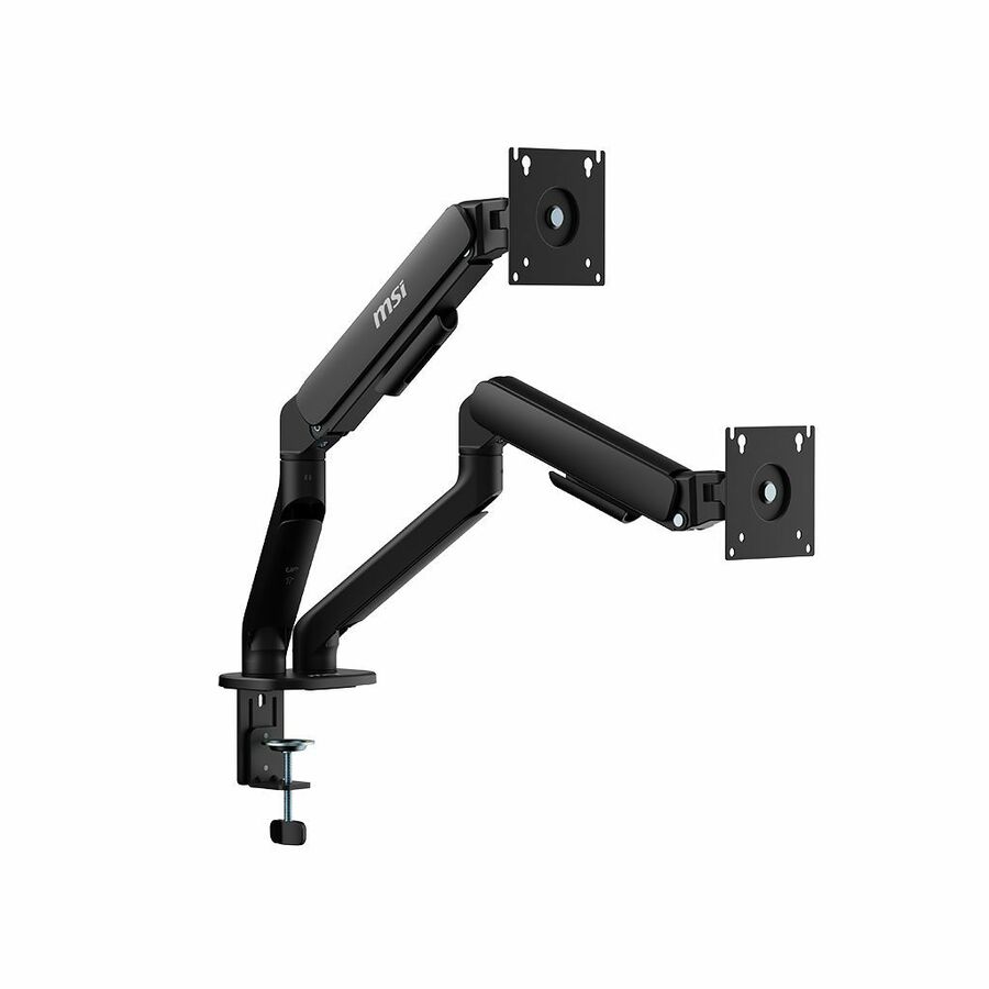 MSI Mounting Arm for Monitor, Flat Panel Display, Curved Screen Display, Display - Matte Black