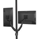 Chief Kontour Dual Display Pole Monitor Arm - For Displays 10-30" - Black