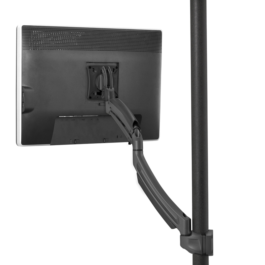Chief Kontour K1P Dynamic Pole Single Display Mount - Adjustable Monitor Arm - For 10-30 inch Displays - Black