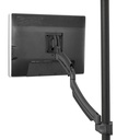 Chief Kontour K1P Dynamic Pole Single Display Mount - Adjustable Monitor Arm - For 10-30 inch Displays - Black