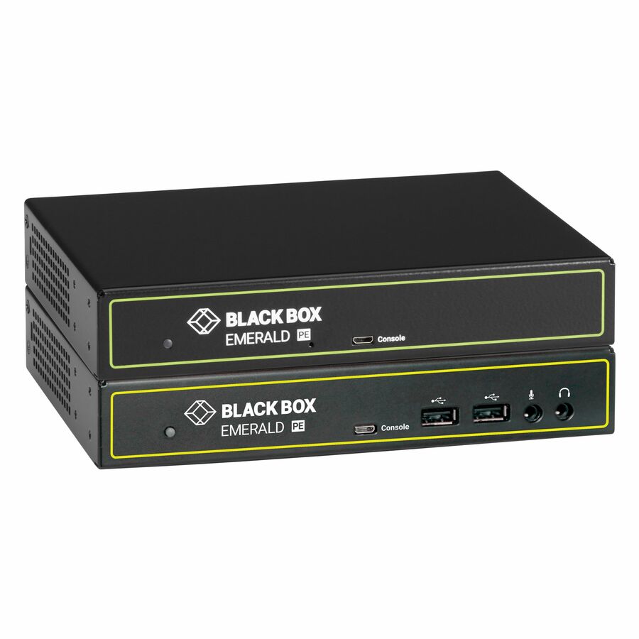 Emerald® PE KVM-over-IP - DVI-D, USB 2.0, Audio, PoE, Dual Network Ports RJ45 and SFP