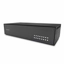 StarTech Secure 16-Port KVM Switch, DVI, NIAP 4.0, Metal Housing, CAC Port, Made in the USA