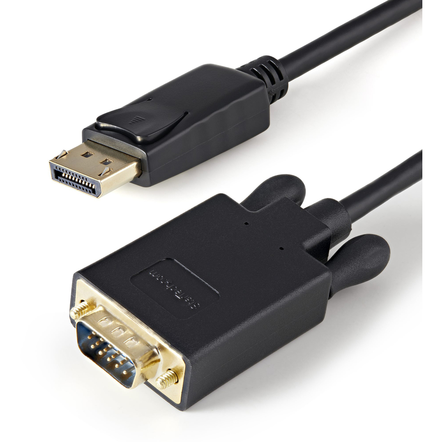 StarTech 3ft (1m) DisplayPort to VGA Cable, Active DisplayPort to VGA Adapter Cable, 1080p Video, DP to VGA Monitor Converter Cable