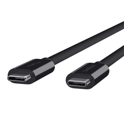 Belkin 60W Thunderbolt 3 USB-C to USB-C Cable - USB 3.1 - 20 Gbps - 1m/3.3ft - M/M - Black