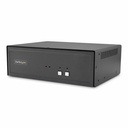 StarTech Secure 2-Port Dual-Monitor KVM Switch, DVI, NIAP 4.0, Metal Housing, CAC, Made in the USA