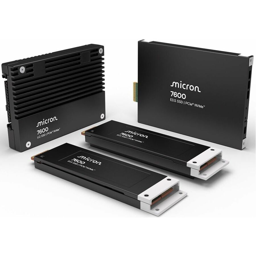 Micron 7600 MAX 6.40 TB Solid State Drive - 2.5" Internal - U.2 (PCI Express NVMe 5.0 x4) - Mixed Use - TAA Compliant