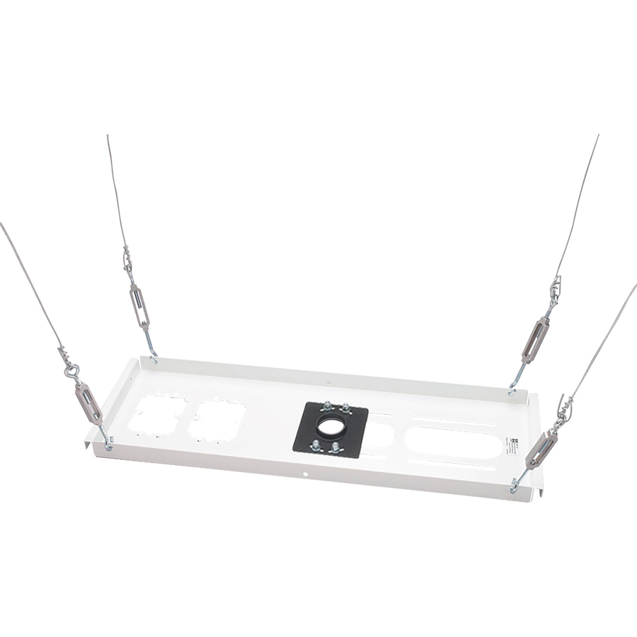Chief Above Tile Suspended Ceiling Kit - 3 Inch Fixed Pipe - For Projectors - White
