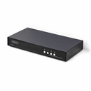 StarTech Secure 4-Port KVM Switch, DisplayPort, 4K 30Hz, NIAP 4.0, Metal Housing, CAC, Made in the USA