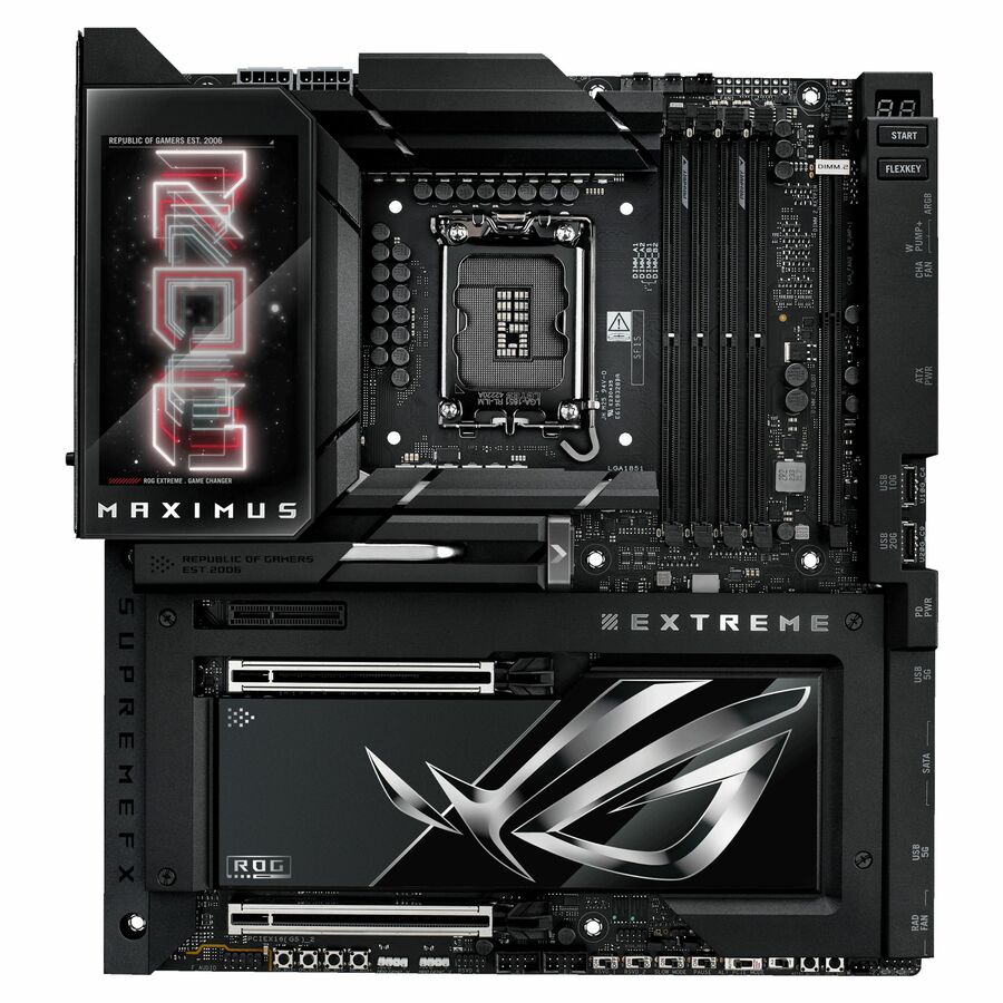Asus ROG MAXIMUS Z890 EXTREME Gaming Desktop Motherboard - Intel Z890 Chipset - Socket LGA-1851 - Extended ATX
