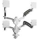 Chief Kontour K1C Quad 2x2 Monitor Arm Desk Mount - For 10-36 Inch Monitors - Silver