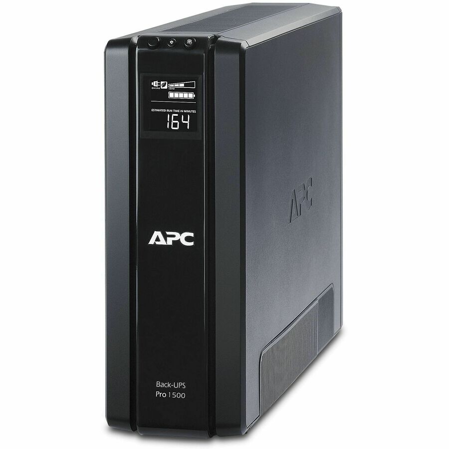 APC Back-UPS Pro, 1500VA/865W, Tower, 120V, 10x NEMA 5-15R outlets, AVR, LCD, User Replaceable Battery