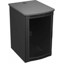 Middle Atlantic 25RU BGR Series Rolling Presentation Rack with Asian Night Top - 36.35in Depth - TAA Compliant