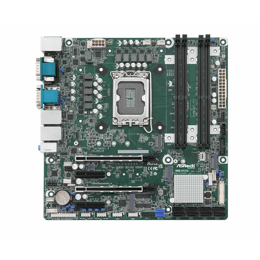 ASRock IMB-X1314 Industrial Motherboard - Intel W680 Chipset - Socket LGA-1700 - Micro ATX