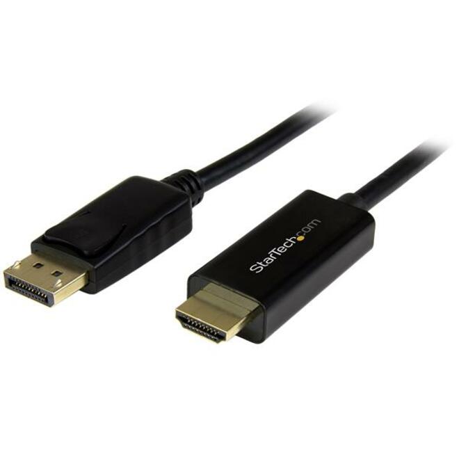 StarTech 16ft (5m) DisplayPort to HDMI Cable, 4K 30Hz Video, DP 1.2 to HDMI Adapter Cable Converter for HDMI Monitor/Display, Passive