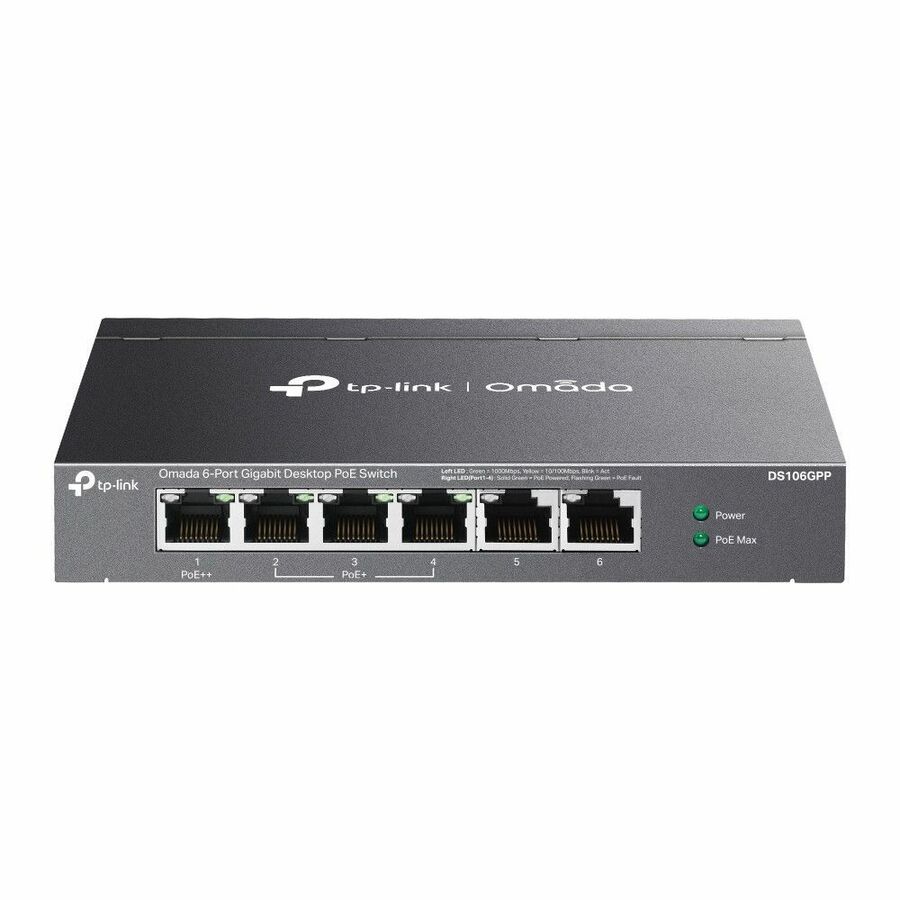 Omada Omada 6-Port Gigabit Desktop Switch with 3-Port PoE+ and 1-Port PoE++