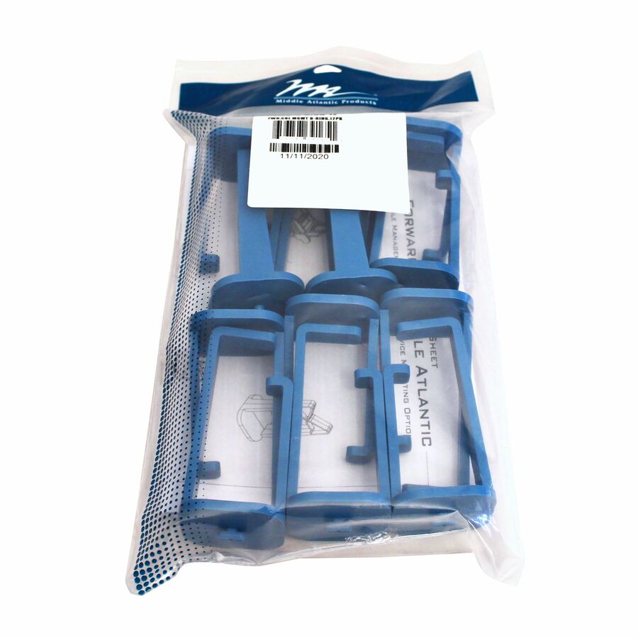 Middle Atlantic Forward D Style Ring Cable Management - D Shaped - 12 Pack