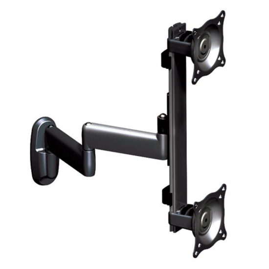 Chief Dual Arm Wall Mount - Dual Display - Black