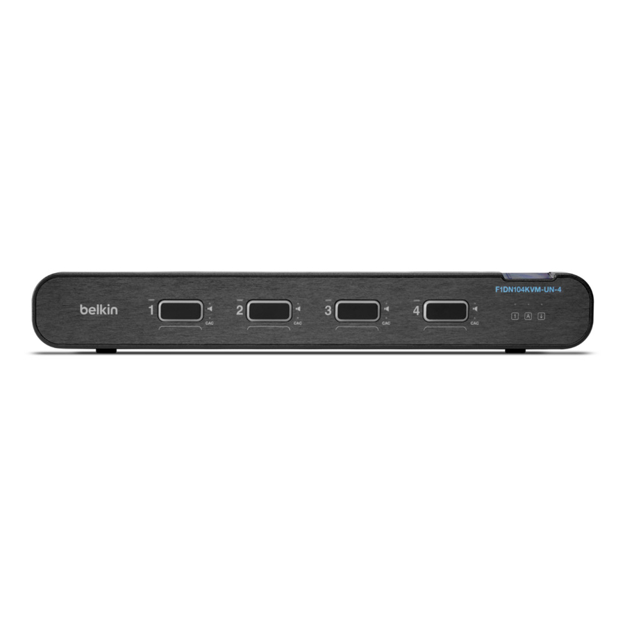 Belkin Universal 2nd Gen Secure KVM Switch, 4-Port Single Head w/ CAC