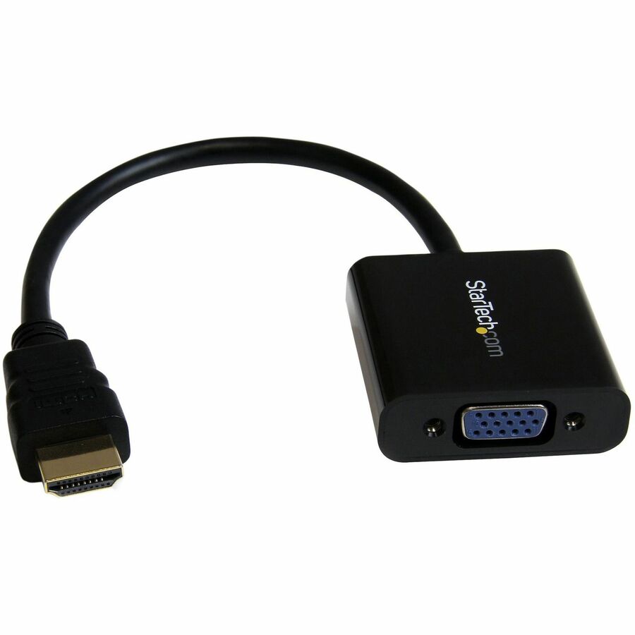 StarTech HDMI to VGA Adapter - 1080p - 1920 x 1080 - Black - HDMI Converter - VGA to HDMI Monitor Adapter