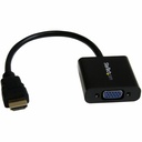 StarTech HDMI to VGA Adapter - 1080p - 1920 x 1080 - Black - HDMI Converter - VGA to HDMI Monitor Adapter