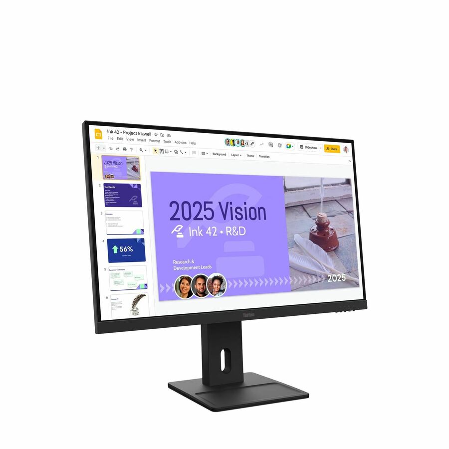 Lenovo ThinkVision E27Q-40 27" Class WQHD LED Monitor - 16:9 - Raven Black