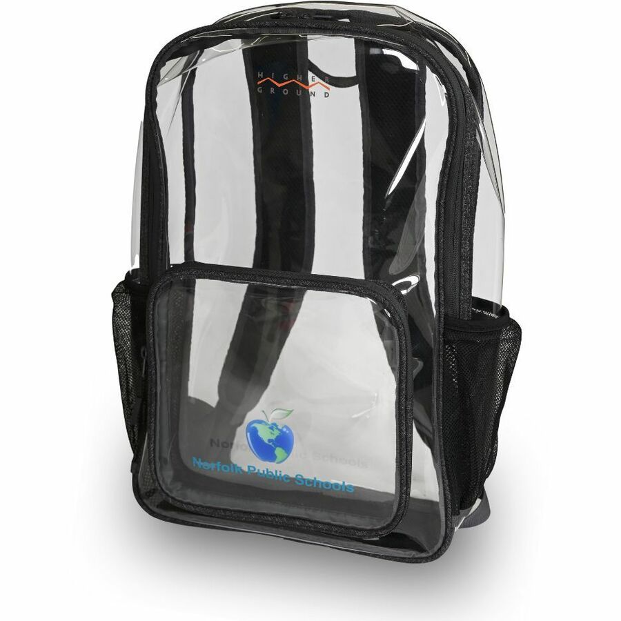 Higher Ground Safe N' Clear Carrying Case (Backpack) for 14" to 15" Accessories, Notebook - Clear